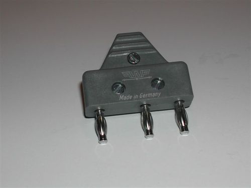 3-POLE CABLE PLUG COMPLETELY ASSEMBLED