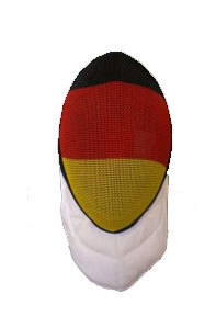 Printing of national colours on mask