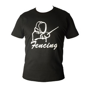 Tee Shirt pour enfants avec imprimation scintillement"Fencing"